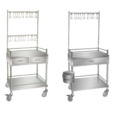 上海躍進(jìn)醫(yī)用輸液車不銹鋼吊瓶手推車